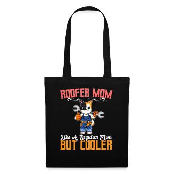 Maman couvreuse comme une maman régulière mais plus cool - Sac en tissu - noir - Devant