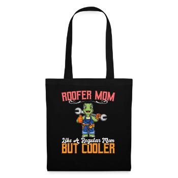 Maman couvreuse comme une maman régulière mais plus cool - Sac en tissu - noir - Devant