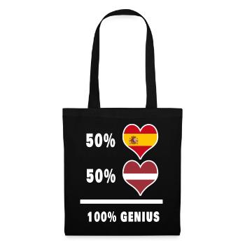Génie de la Lettonie et de l’Espagne / cadeau - Sac en tissu - noir - Devant