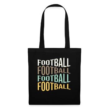 football - Stoffbeutel - Schwarz - Vorne