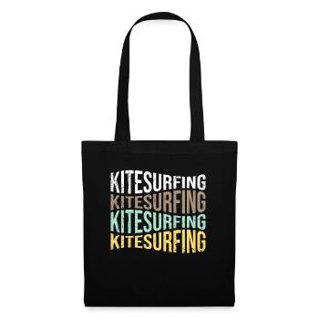 kite surfen - Stoffbeutel - Schwarz - Vorne