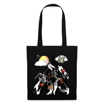 Nature sauvage Forêt Animaux Nature Amoureux de la nature Biologiste Eco - Sac en tissu - noir - Devant