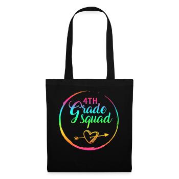 Back to School Shirt, 4th Grade Squad Arrow Tee, - Tote Bag - black - Front