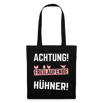 Poltern JGA Frauen Braut Junggesellenabschied - Stoffbeutel - Schwarz - Vorne