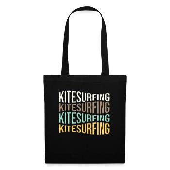 kite surfen - Stoffbeutel - Schwarz - Vorne