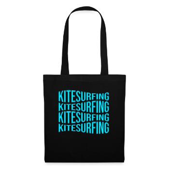 kite surfen - Stoffbeutel - Schwarz - Vorne