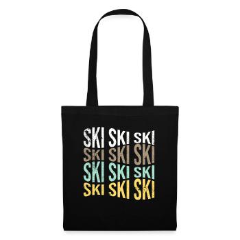 ski - Sac en tissu - noir - Devant