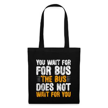 Vous attendez le bus Le bus n’attend pas 3 - Sac en tissu - noir - Devant