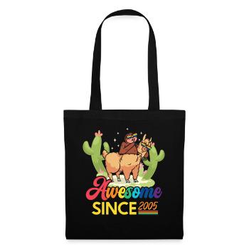 Génial depuis 2005 Anniversaire de naissance mouton - Sac en tissu - noir - Devant