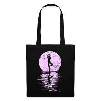 Yogi Yogini Gesundheits Meditation Outfits Girls - Stoffbeutel - Schwarz - Vorne