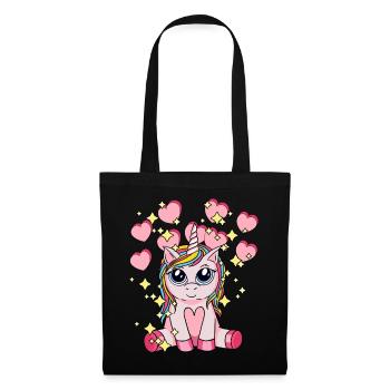 Licorne Hearty Mythical Animal Enfants Stardust - Sac en tissu - noir - Devant