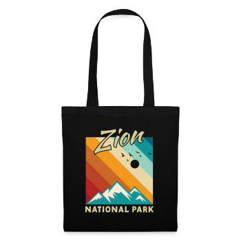 Zion National Park Utah Hiking Camping Outdoor - Tote Bag - black - Front