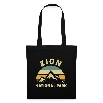 Zion National Park Utah Hiking Camping Outdoor - Tote Bag - black - Front
