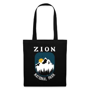 Zion National Park Utah Hiking Camping Outdoor - Tote Bag - black - Front