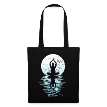 Yogi Yogini Gesundheits Meditation Outfits Girls - Stoffbeutel - Schwarz - Vorne
