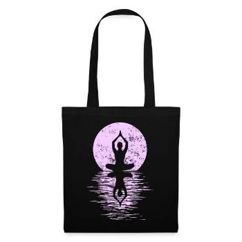 Yogi Yogini Gesundheits Meditation Outfits Girls - Stoffbeutel - Schwarz - Vorne