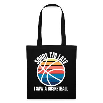 Drôle de joueur de basket-ball - Sac en tissu - noir - Devant