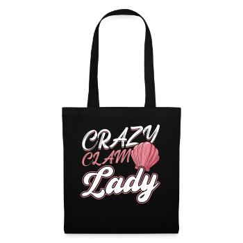 Crazy Clam Lady - Shelling - Tote Bag - black - Front
