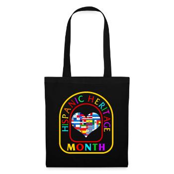 Chemise du Mois national du patrimoine hispanique, hispanique - Sac en tissu - noir - Devant