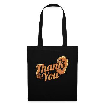 Merci Turquie pour Thanksgiving - Sac en tissu - noir - Devant