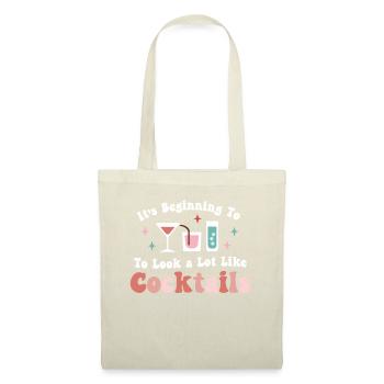 Commencer à ressembler à des cocktails de Noël - Sac en tissu - nature - Devant