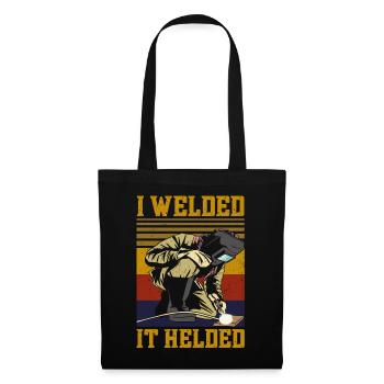 Soudeur Jeu de mots Vintage Retro I - Sac en tissu - noir - Devant