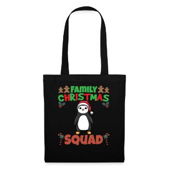 Family Matching Christmas Squad X-Mas Holidays - Stoffbeutel - Schwarz - Vorne