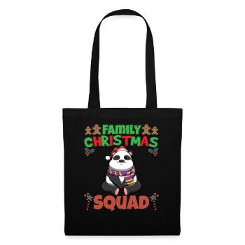 Family Matching Christmas Squad X-Mas Holidays - Stoffbeutel - Schwarz - Vorne