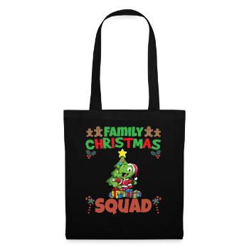 Family Matching Christmas Squad X-Mas Holidays - Stoffbeutel - Schwarz - Vorne