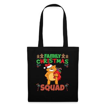 Family Matching Christmas Squad X-Mas Holidays - Stoffbeutel - Schwarz - Vorne
