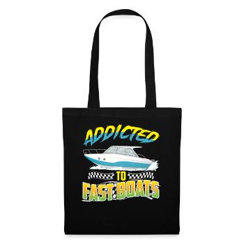Accro aux bateaux rapides - Drag Boat Racing - Sac en tissu - noir - Devant