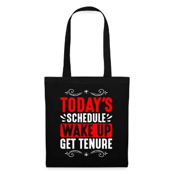 Horaire du jour, Réveillez-vous, obtenez la titularisation 2 - Sac en tissu - noir - Devant