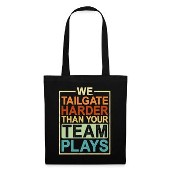Nous suivons le hayon plus fort que votre équipe ne joue - Sac en tissu - noir - Devant