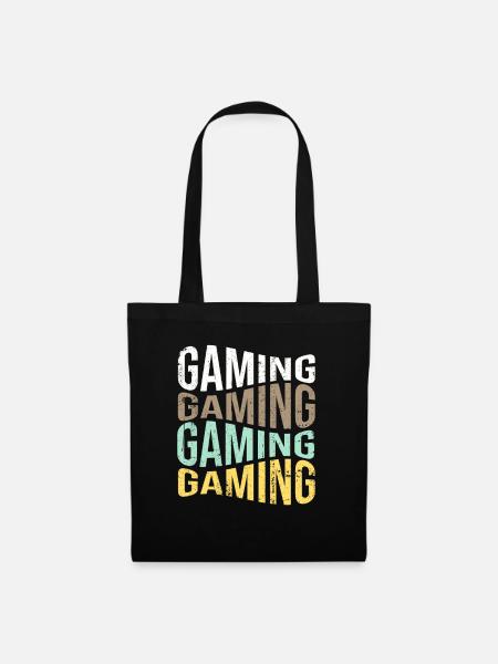 gaming - Stoffbeutel - Schwarz