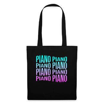 Piano - Sac en tissu - noir - Devant