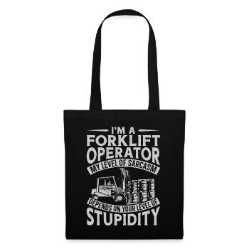 Certified Forklift Truck Operator - Tote Bag - black - Front