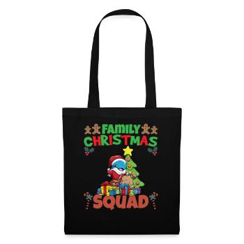 Family Matching Christmas Squad X-Mas Holidays - Stoffbeutel - Schwarz - Vorne