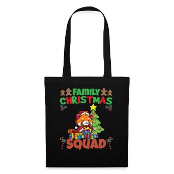 Family Matching Christmas Squad X-Mas Holidays - Stoffbeutel - Schwarz - Vorne