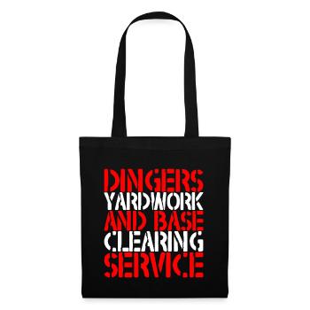 Service de débroussaillage et de déblaiement de base Dingers 2 - Sac en tissu - noir - Devant