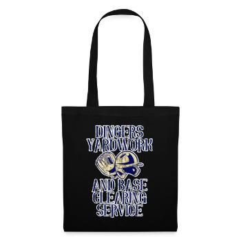 Service de débroussage et de déblaiement de base Dingers 3 - Sac en tissu - noir - Devant