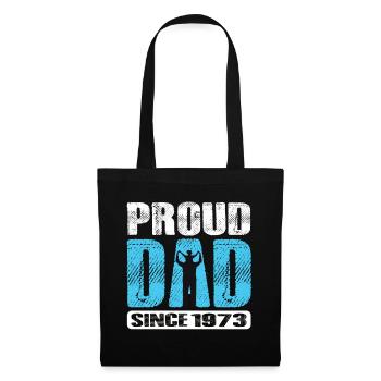 Fier papa depuis 1973 - Sac en tissu - noir - Devant