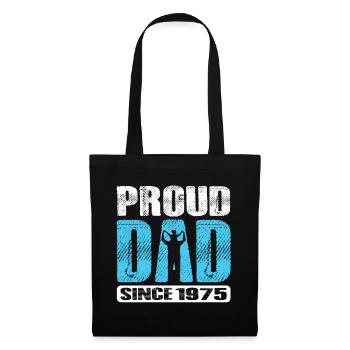 Proud Dad Since 1975 - Stoffbeutel - Schwarz - Vorne