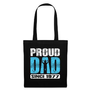 Proud Dad Since 1977 - Stoffbeutel - Schwarz - Vorne