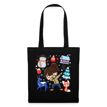 Spotted Girls Snow Deer Winter Temperate - Tote Bag - black - Front