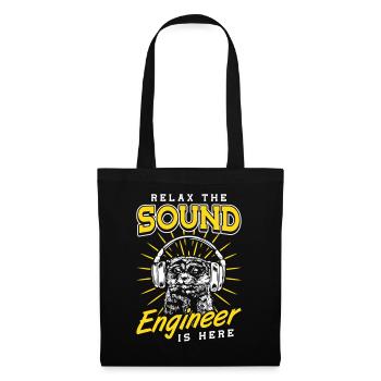 Détendez-vous l’ingénieur du son est ici Tontechniker - Sac en tissu - noir - Devant