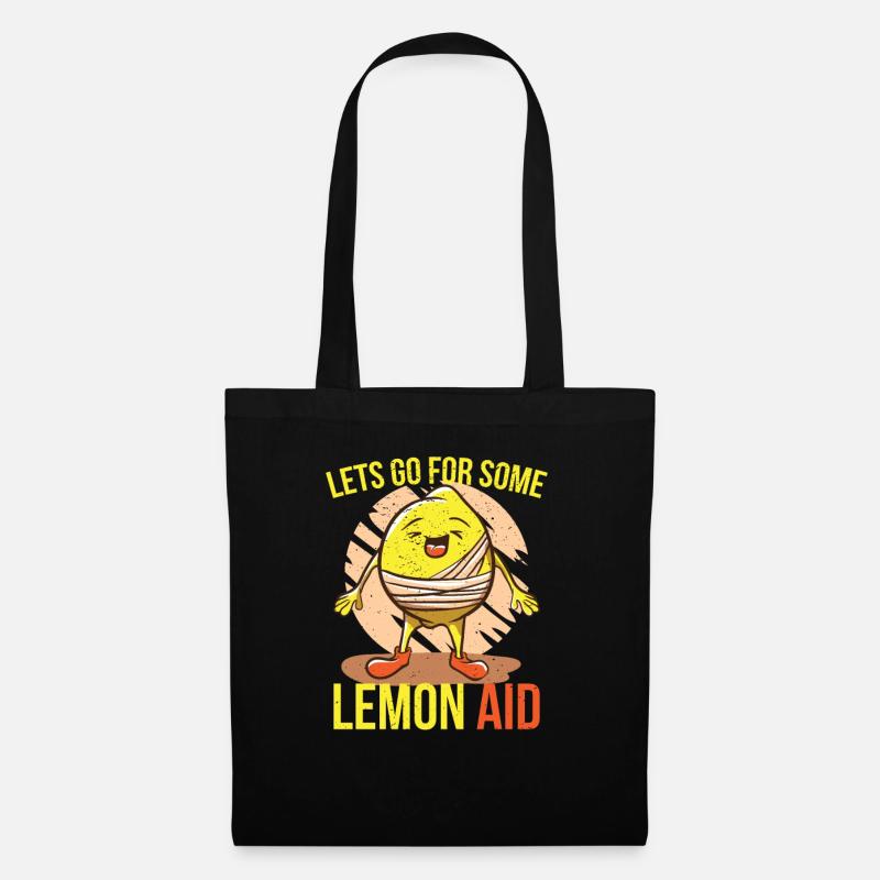 Lets go for some Lemon Aid Zitrone Ersthelfer Arzt - Stoffbeutel - Schwarz