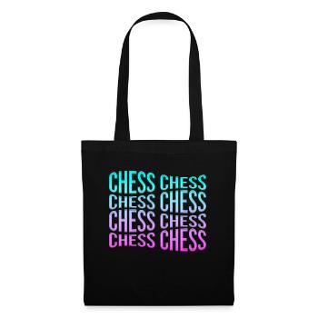 Schach - Stoffbeutel - Schwarz - Vorne