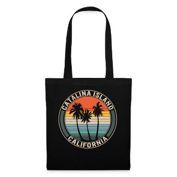 Catalina Island California Shirt, Coconut Trees - Tote Bag - black - Front