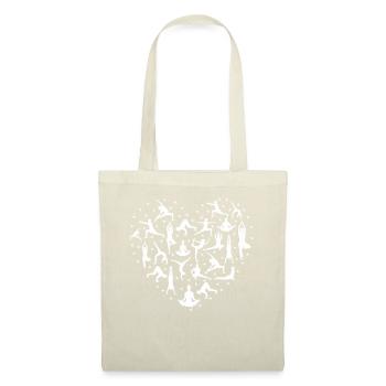 Yoga Position Heart Shape For Yoga Teacher - Tote Bag - nature - Front