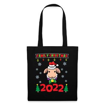 Noël en famille 2022 Drôle d’amoureux de Noël assorti - Sac en tissu - noir - Devant
